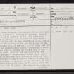 Kempie, Camus An Duin, NC45NW 1, Ordnance Survey index card, page number 1, Recto