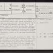 Allt Bhreaig, NC45SE 1, Ordnance Survey index card, page number 1, Recto