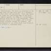 Seanachaisteal, NC46NW 1, Ordnance Survey index card, page number 3, Recto