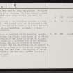 Portnancon, NC46SW 2, Ordnance Survey index card, page number 1, Verso