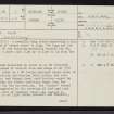 Lairg Muir, NC50NE 2, Ordnance Survey index card, page number 1, Recto
