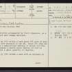Saval, NC50NE 5, Ordnance Survey index card, page number 1, Recto
