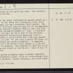 Saval, NC50NE 5, Ordnance Survey index card, page number 2, Verso
