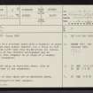 Saval, NC50NE 8, Ordnance Survey index card, page number 1, Recto