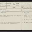 Dalchork Wood, NC50NE 9, Ordnance Survey index card, page number 1, Recto