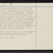 Savalmore, NC50NE 10, Ordnance Survey index card, page number 2, Verso