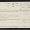 The Ord, NC50NE 13, Ordnance Survey index card, page number 1, Recto