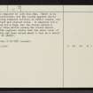 Loch Shin, NC50NE 15, Ordnance Survey index card, page number 2, Verso