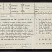 The Ord North, NC50NE 16, Ordnance Survey index card, page number 1, Recto