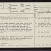 The Ord South, NC50NE 17, Ordnance Survey index card, page number 1, Recto