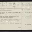 Lairg Muir, NC50NE 32, Ordnance Survey index card, page number 1, Recto
