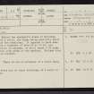 Savalbeg, NC50NE 33, Ordnance Survey index card, page number 1, Recto