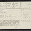 Knock Dhu, NC50NE 35, Ordnance Survey index card, page number 1, Recto
