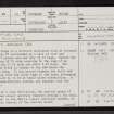 The Ord, NC50NE 38, Ordnance Survey index card, page number 1, Recto