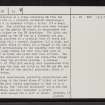 The Ord, NC50NE 38, Ordnance Survey index card, page number 2, Verso