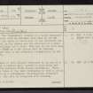 The Ord, NC50NE 39, Ordnance Survey index card, page number 1, Recto