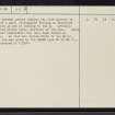 The Ord, NC50NE 39, Ordnance Survey index card, page number 2, Verso