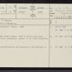 An T-Sron, NC50NE 41, Ordnance Survey index card, page number 1, Recto