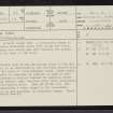 The Ord, NC50NE 46, Ordnance Survey index card, page number 1, Recto