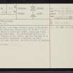 Saval, North, NC50NE 63, Ordnance Survey index card, page number 1, Recto