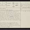 Saval, North, NC50NE 64, Ordnance Survey index card, page number 1, Recto