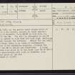 The Ord North, NC50NE 82, Ordnance Survey index card, page number 1, Recto
