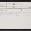 Lairg, NC50NE 85, Ordnance Survey index card, page number 1, Recto
