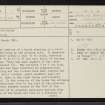 Sallachadh, NC50NW 1, Ordnance Survey index card, page number 1, Recto