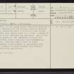 Pitarxie, NC50SE 54, Ordnance Survey index card, page number 1, Recto