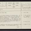 Shinness, NC51NW 1, Ordnance Survey index card, page number 1, Recto