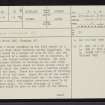 Dalchork, NC51SE 8, Ordnance Survey index card, page number 1, Recto