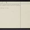 Tirryside, NC51SE 11, Ordnance Survey index card, page number 2, Verso