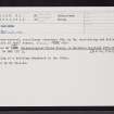 Dalchork, NC51SE 21, Ordnance Survey index card, Recto