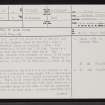 Meall A' Gob Mor, NC53NE 4, Ordnance Survey index card, page number 1, Recto