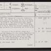 Klibreck Burn, NC53SE 2, Ordnance Survey index card, page number 1, Recto