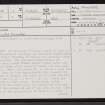 Tumore, NC53SW 2, Ordnance Survey index card, page number 1, Recto