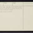 Tumore, NC53SW 2, Ordnance Survey index card, page number 3, Recto