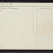Tongue House, NC55NE 2, Ordnance Survey index card, page number 2, Verso