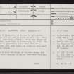 Scrabster, NC55SE 7, Ordnance Survey index card, page number 1, Recto