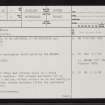 Blarich, NC60SE 1, Ordnance Survey index card, page number 1, Recto