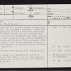 Muie, NC60SE 10, Ordnance Survey index card, page number 1, Recto