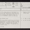 Rossal, NC60SE 14, Ordnance Survey index card, page number 1, Recto