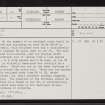 Muie, NC60SE 20, Ordnance Survey index card, page number 1, Recto