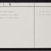Allt Na Meirle, NC60SW 1, Ordnance Survey index card, page number 2, Verso