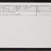 An Stoc-Bheinn, NC60SW 5, Ordnance Survey index card, Recto