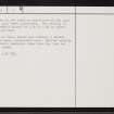 Feith Osdail, NC61SW 1, Ordnance Survey index card, page number 2, Verso