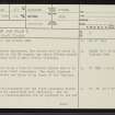 Blar Na Fola, NC63NE 41, Ordnance Survey index card, page number 1, Recto