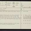 Breac Dubh, NC63NE 44, Ordnance Survey index card, page number 1, Recto