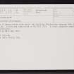 Dailmallart, NC63NE 54, Ordnance Survey index card, Recto