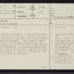 Grummore, NC63NW 1, Ordnance Survey index card, page number 1, Recto